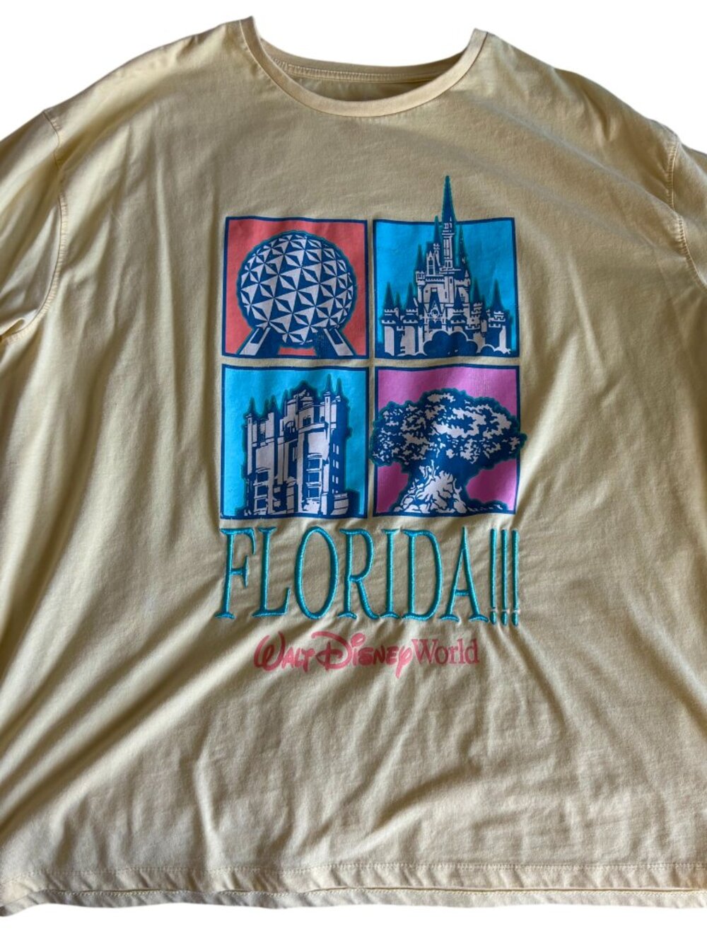 2026 Disney Parks Icons - Butter Yellow Shirt 1X